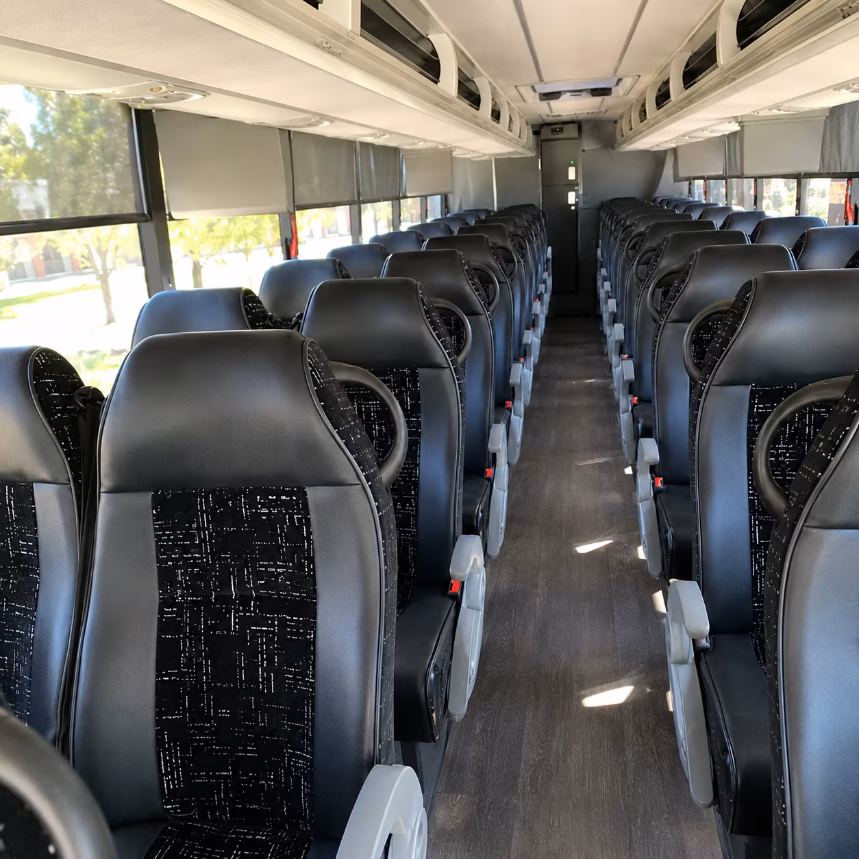 hurst charter bus rental inside