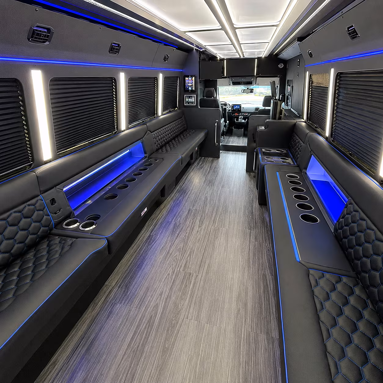 keller party bus rental interior