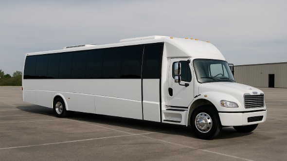 Exterior of Charter Bus Company Keller's 30 Passenger Minibus in Keller