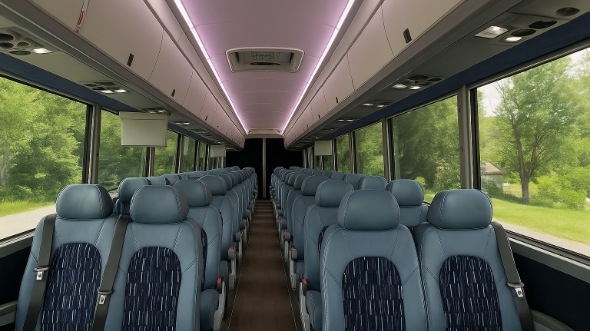 keller 18 passenger minibus inside