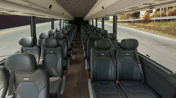 keller 28 passenger minibus interior