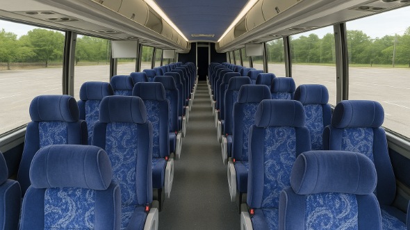 keller 50 passenger charter bus inside