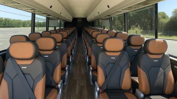 keller 54 passenger charter bus rental
