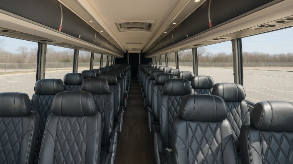 keller 55 passenger charter bus interior