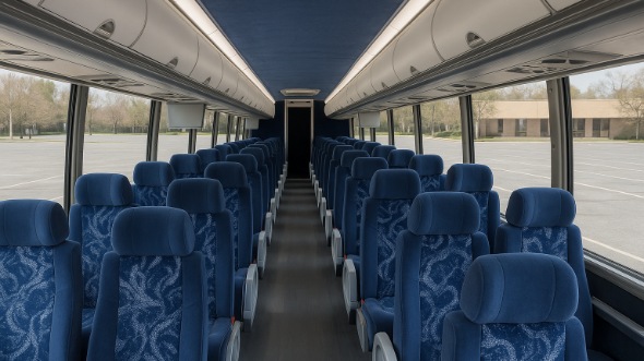 keller 56 passenger charter bus interior