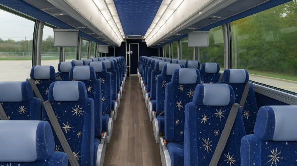 keller 56 passenger charter bus rental